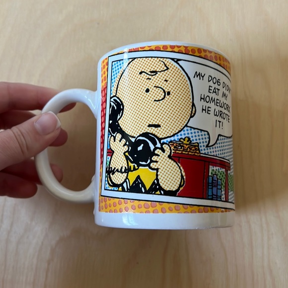 Peanuts Dining Peanuts 21 Comic Strip Mug Charlie Brown My Dog